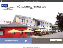 Tablet Screenshot of hotel-kyriad-rennes.com
